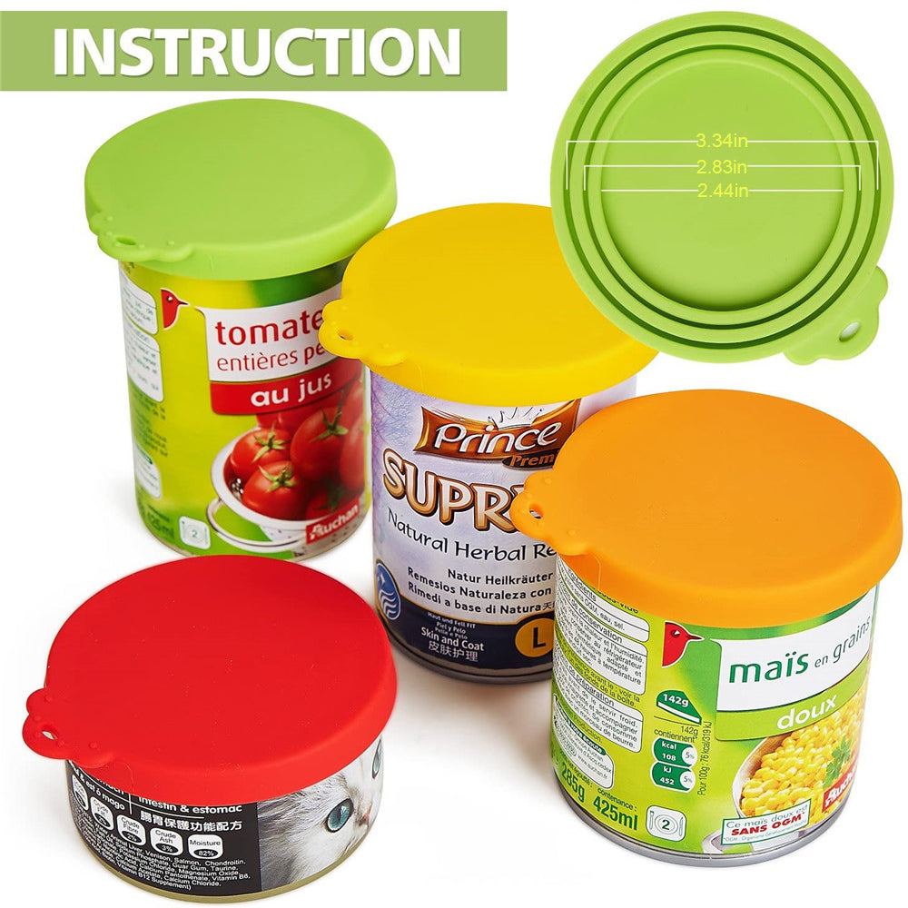 3 In 1 Reusable Food Storage Keep Fresh Tin Cover Cans