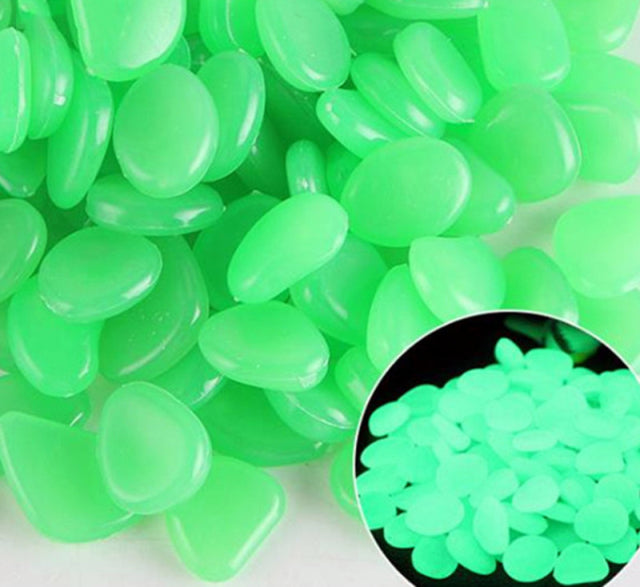 Glow in the Dark Garden Pebbles Luminous Stones