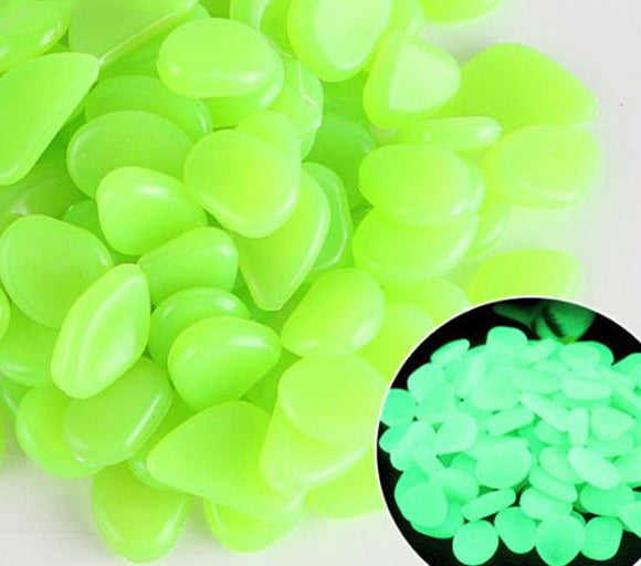 Glow in the Dark Garden Pebbles Luminous Stones