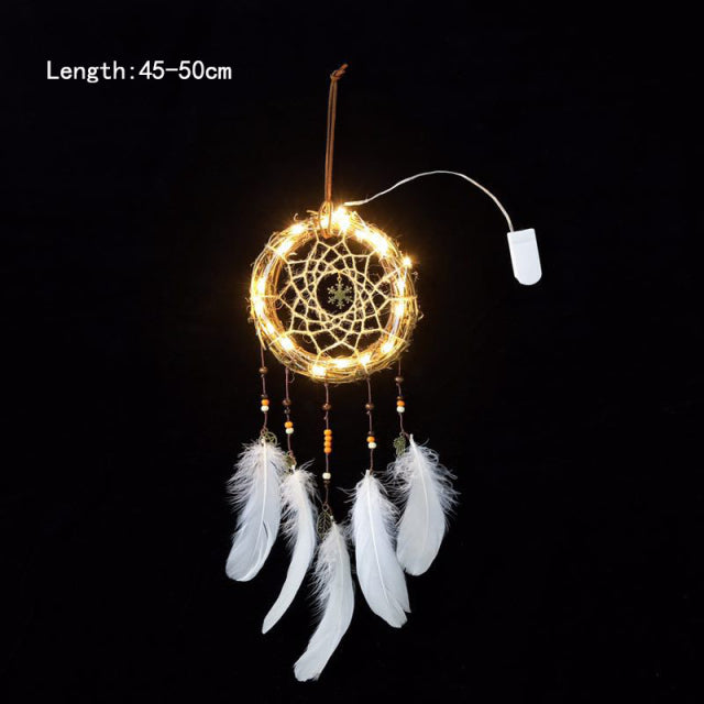 Girl Dream Catcher Wind Chimes Home Hanging Dreamcatcher