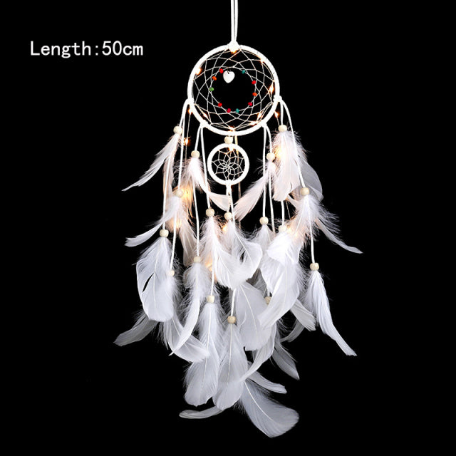 Girl Dream Catcher Wind Chimes Home Hanging Dreamcatcher