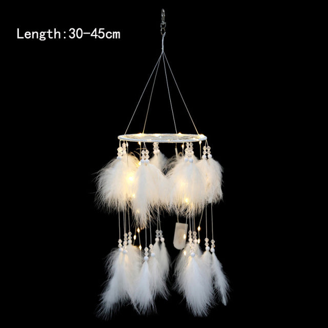 Girl Dream Catcher Wind Chimes Home Hanging Dreamcatcher