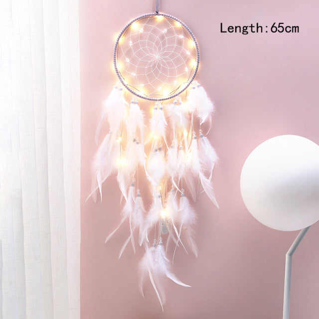 Girl Dream Catcher Wind Chimes Home Hanging Dreamcatcher