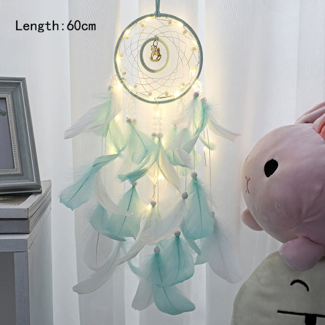 Girl Dream Catcher Wind Chimes Home Hanging Dreamcatcher