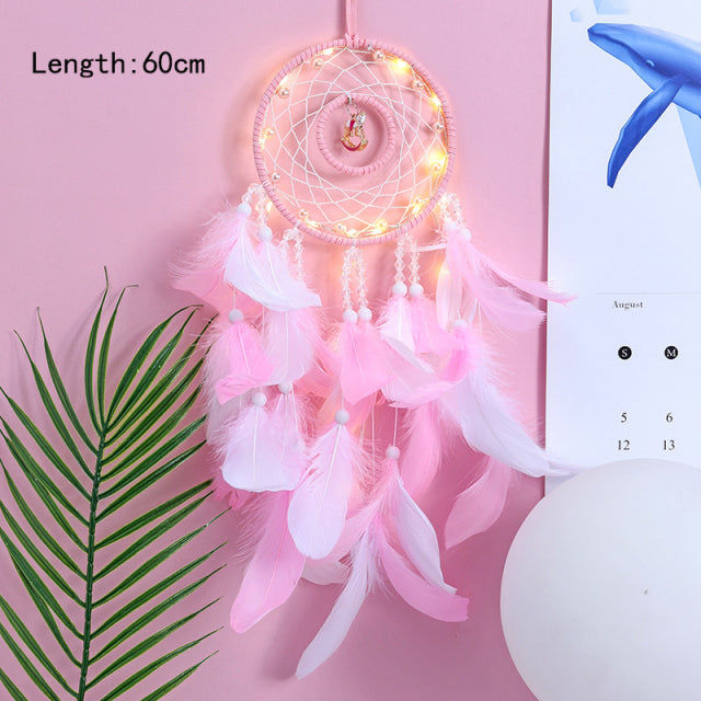 Girl Dream Catcher Wind Chimes Home Hanging Dreamcatcher