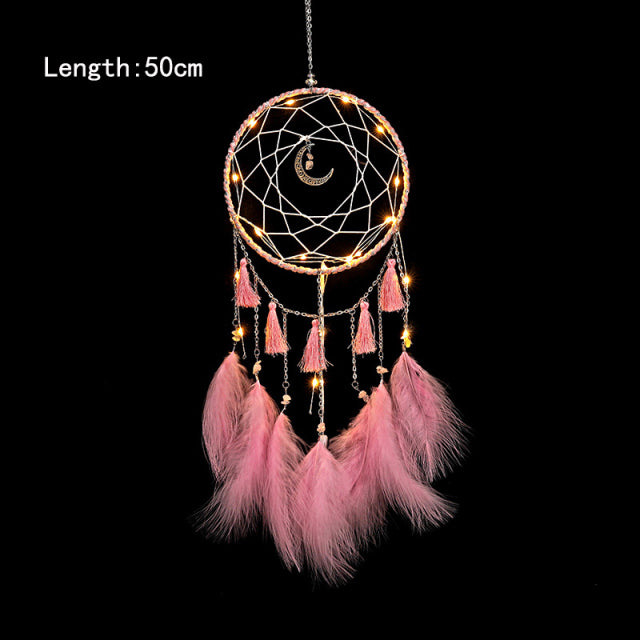 Girl Dream Catcher Wind Chimes Home Hanging Dreamcatcher