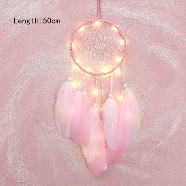 Girl Dream Catcher Wind Chimes Home Hanging Dreamcatcher