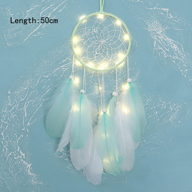 Girl Dream Catcher Wind Chimes Home Hanging Dreamcatcher