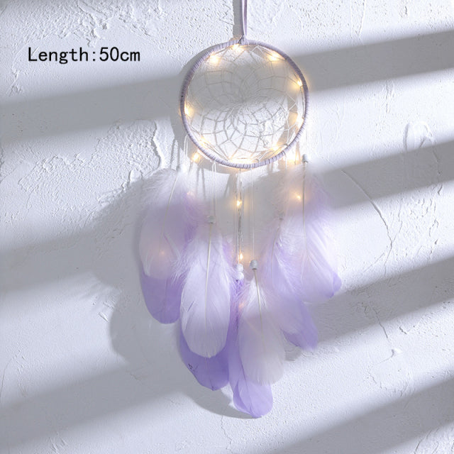 Girl Dream Catcher Wind Chimes Home Hanging Dreamcatcher