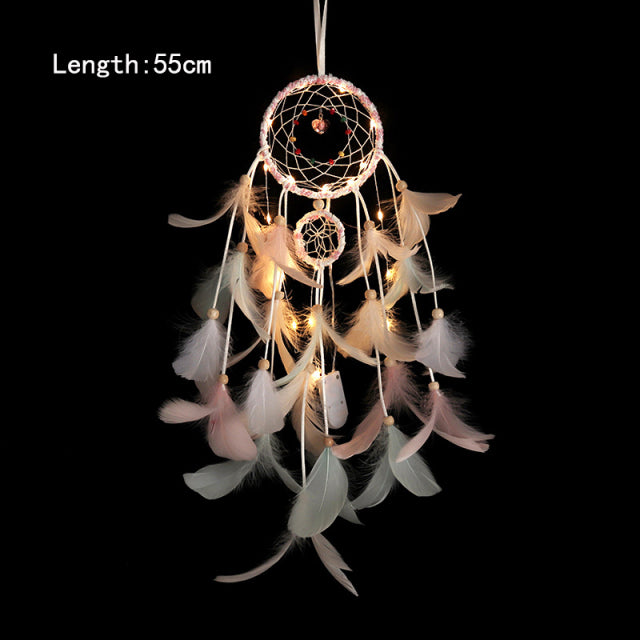 Girl Dream Catcher Wind Chimes Home Hanging Dreamcatcher