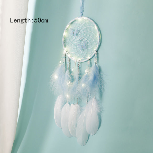 Girl Dream Catcher Wind Chimes Home Hanging Dreamcatcher