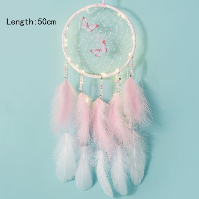 Girl Dream Catcher Wind Chimes Home Hanging Dreamcatcher