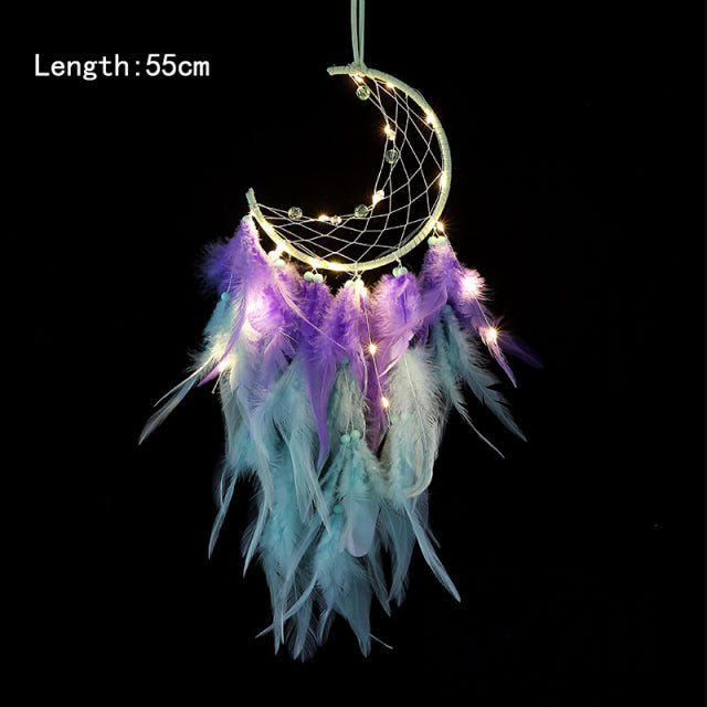 Girl Dream Catcher Wind Chimes Home Hanging Dreamcatcher