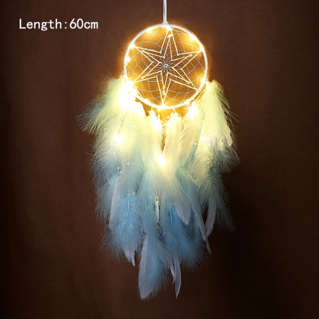 Girl Dream Catcher Wind Chimes Home Hanging Dreamcatcher