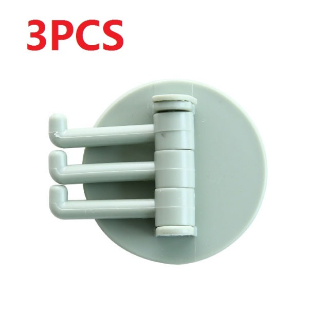 Three Branch Rotatable Seamless Adhesive Hook