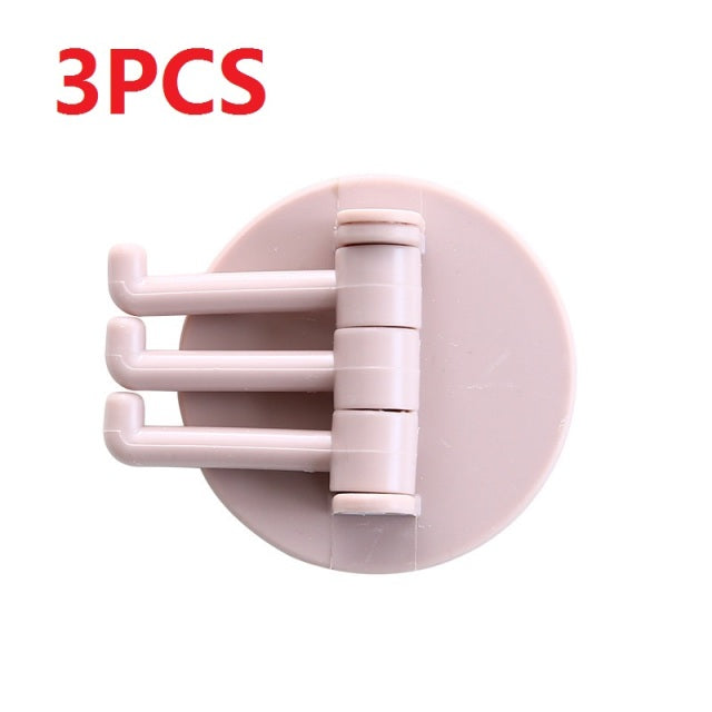 Three Branch Rotatable Seamless Adhesive Hook