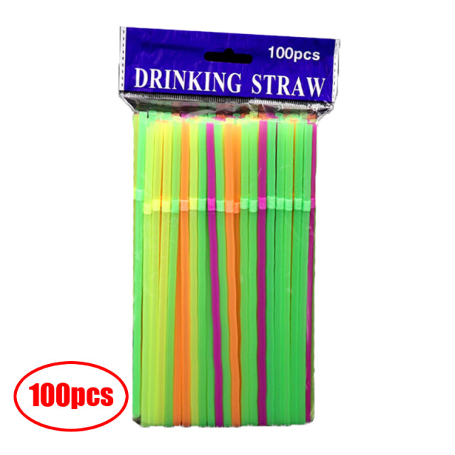 Plastic Straws Disposable Rietjes For Kitchen